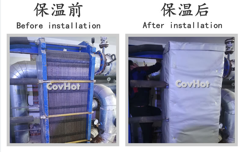 板式<a href=http://www.qdshbxw.cn/e/tags/?tagname=%E6%8D%A2%E7%83%AD%E5%99%A8%E4%BF%9D%E6%B8%A9 target=_blank class=infotextkey>換熱器保溫</a>套,板換保溫罩